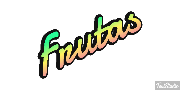 Frutas Text effect