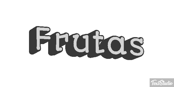 Frutas Text effect