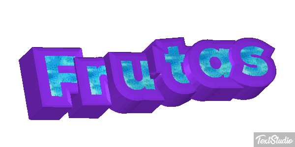 Frutas Text effect