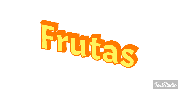 Frutas Text effect