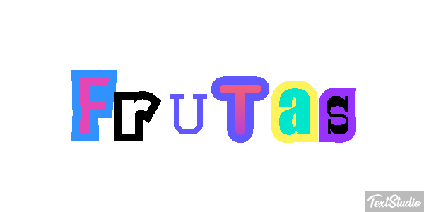 Frutas Text effect