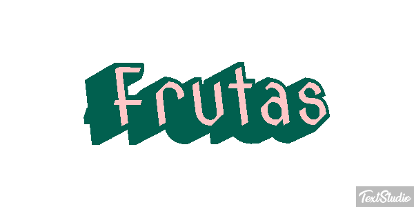 Frutas Text effect