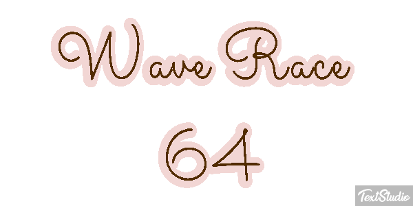 Wave Race 64 Effetto testo