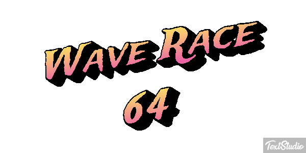 Wave Race 64 Effetto testo