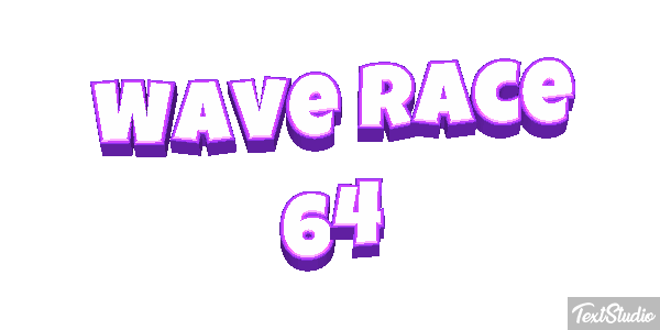 Wave Race 64 Effetto testo