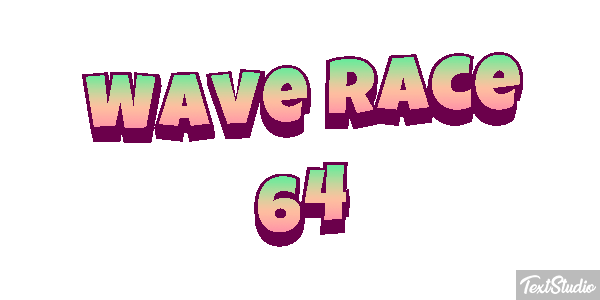 Wave Race 64 Effetto testo