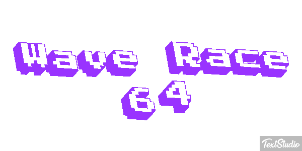 Wave Race 64 Effetto testo
