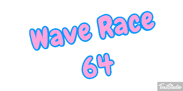 Wave Race 64 Effetto testo