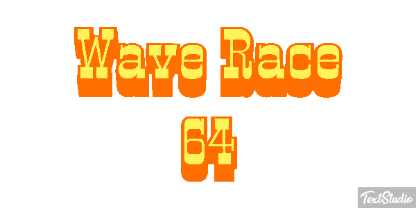 Wave Race 64 Effetto testo