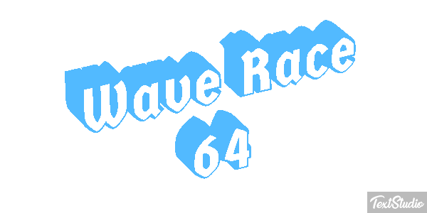 Wave Race 64 Effetto testo
