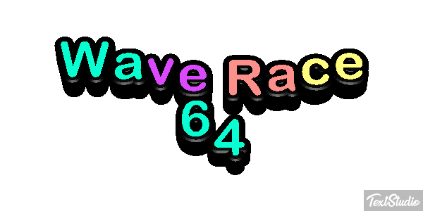 Wave Race 64 Effetto testo