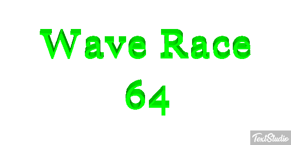 Wave Race 64 Effetto testo