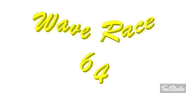 Wave Race 64 Effetto testo