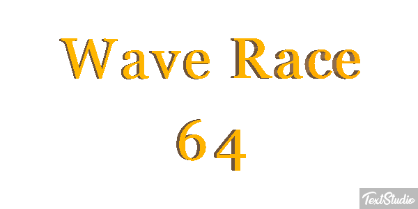 Wave Race 64 Effetto testo