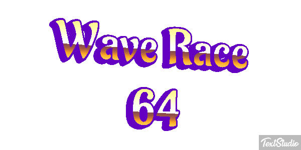 Wave Race 64 Effetto testo