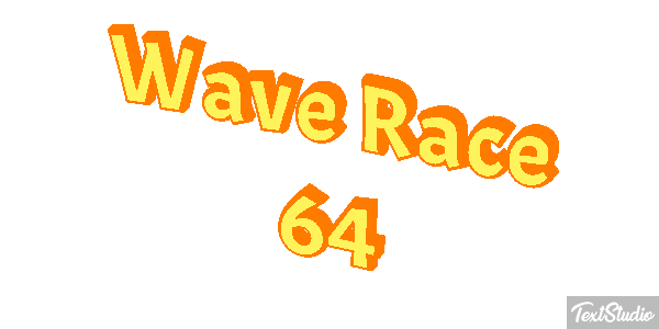 Wave Race 64 Effetto testo