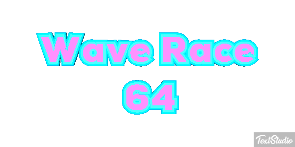 Wave Race 64 Effetto testo