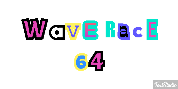 Wave Race 64 Effetto testo