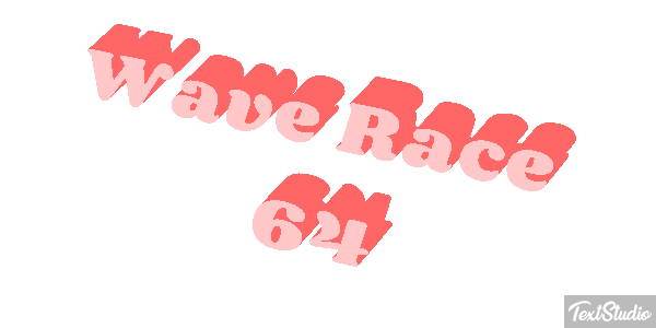 Wave Race 64 Effetto testo