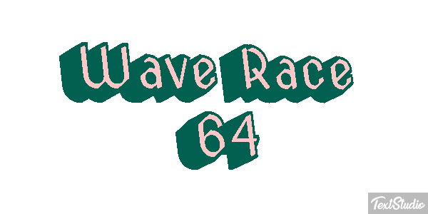 Wave Race 64 Effetto testo