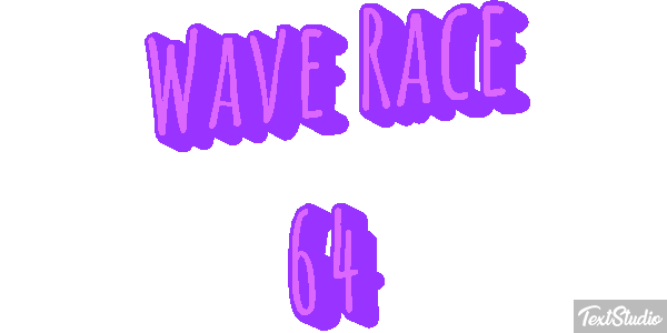 Wave Race 64 Effetto testo