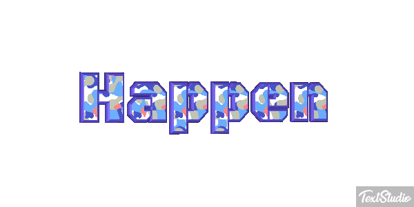 Happen Text effect