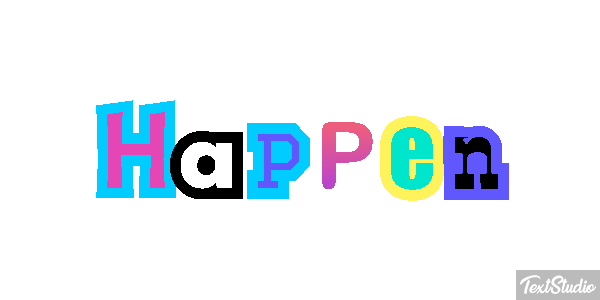 Happen Text effect