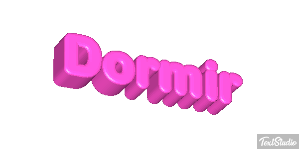 Dormir Effetto testo