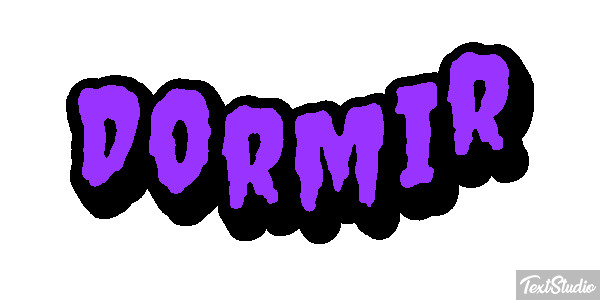 Dormir Effetto testo