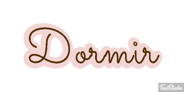 Dormir Effetto testo