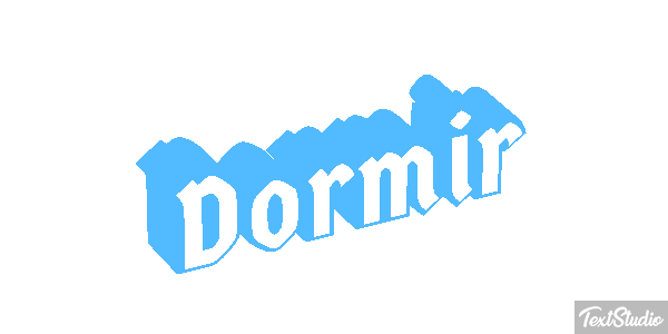 Dormir Effetto testo