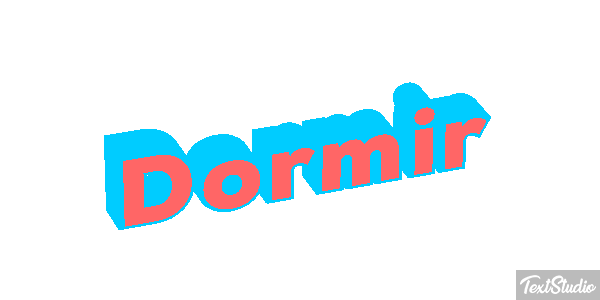 Dormir Effetto testo