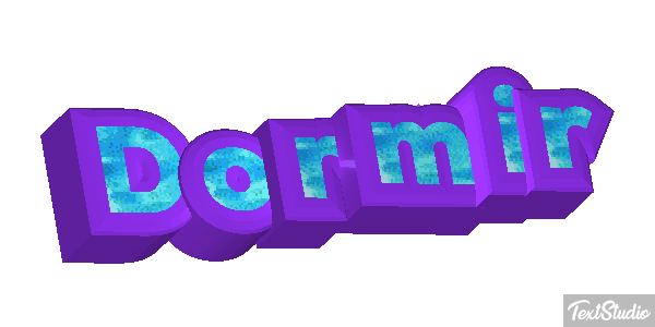 Dormir Effetto testo