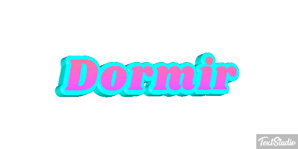 Dormir Effetto testo