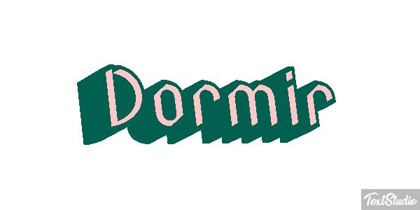 Dormir Effetto testo