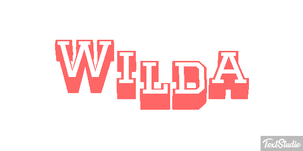 Wilda Text effect