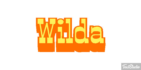 Wilda Text effect