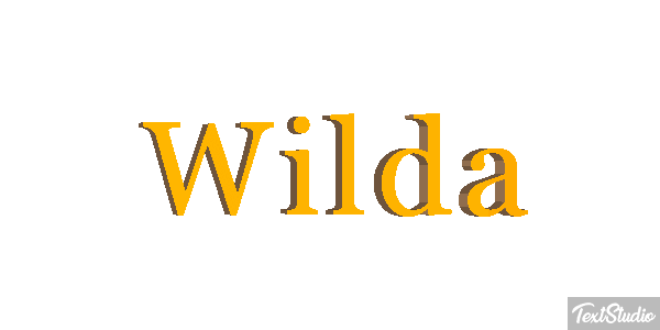 Wilda Text effect