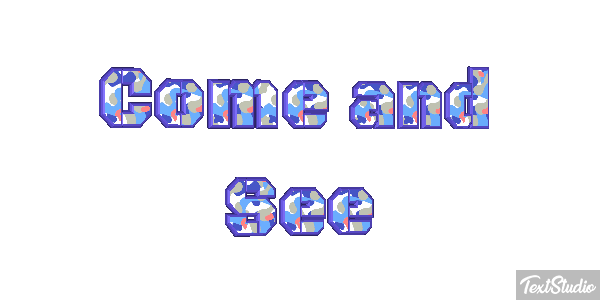 Come and See Tekst effect