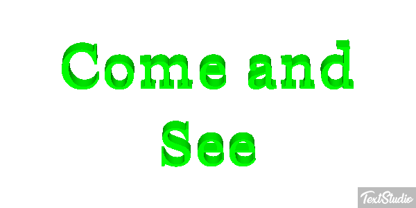 Come and See Tekst effect