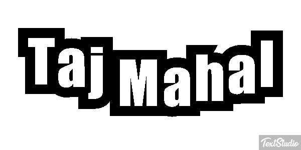 Taj Mahal Текстовый эффект