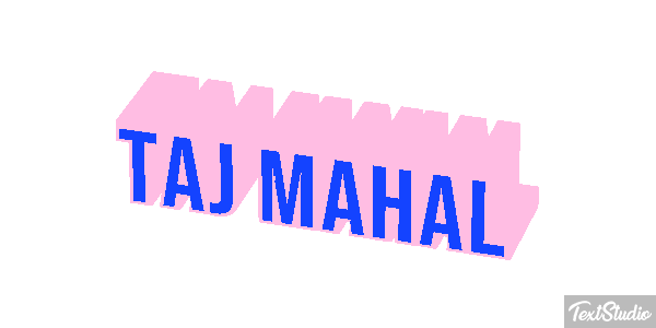 Taj Mahal Текстовый эффект