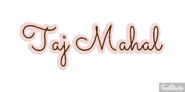 Taj Mahal Текстовый эффект