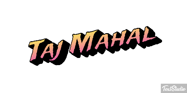 Taj Mahal Текстовый эффект