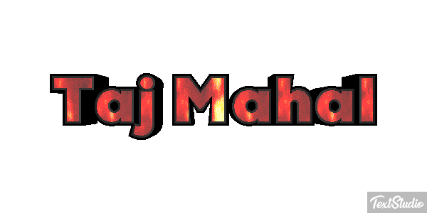 Taj Mahal Текстовый эффект