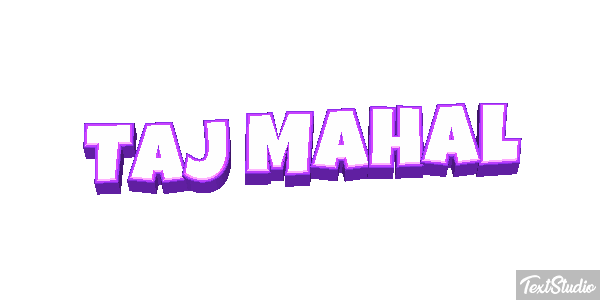 Taj Mahal Текстовый эффект