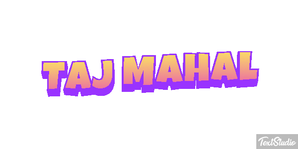 Taj Mahal Текстовый эффект