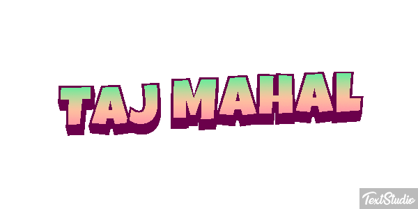 Taj Mahal Текстовый эффект