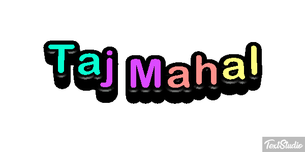Taj Mahal Текстовый эффект
