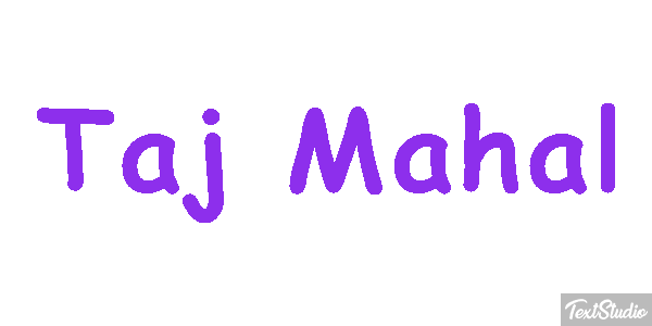 Taj Mahal Текстовый эффект